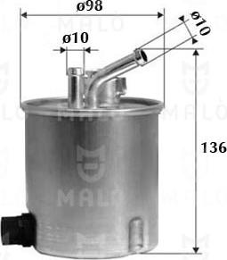 AKRON-MALÒ 1520132 - Паливний фільтр autocars.com.ua