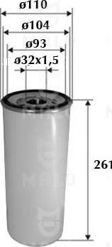 AKRON-MALÒ 1520134 - Паливний фільтр autocars.com.ua