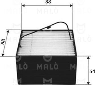 AKRON-MALÒ 1520141 - Паливний фільтр autocars.com.ua