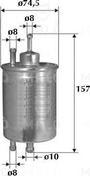 AKRON-MALÒ 1520147 - Паливний фільтр autocars.com.ua