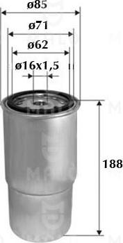 AKRON-MALÒ 1520156 - Паливний фільтр autocars.com.ua