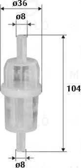 AKRON-MALÒ 1520160 - Паливний фільтр autocars.com.ua