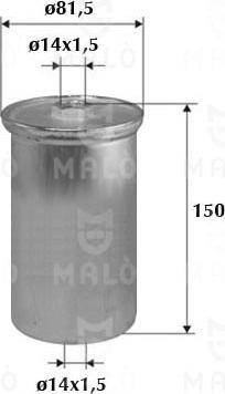 AKRON-MALÒ 1520161 - Паливний фільтр autocars.com.ua