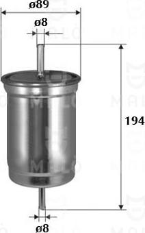 AKRON-MALÒ 1520162 - Паливний фільтр autocars.com.ua