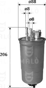 AKRON-MALÒ 1520171 - Паливний фільтр autocars.com.ua