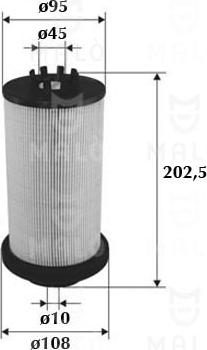 AKRON-MALÒ 1520173 - Паливний фільтр autocars.com.ua