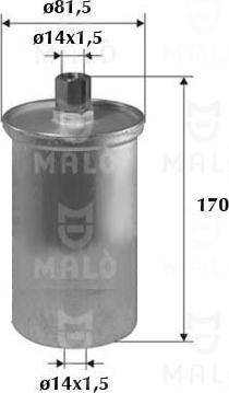 AKRON-MALÒ 1520182 - Паливний фільтр autocars.com.ua