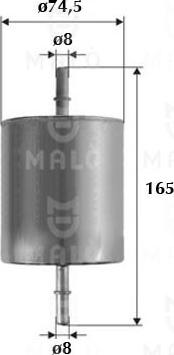 AKRON-MALÒ 1520199 - Паливний фільтр autocars.com.ua