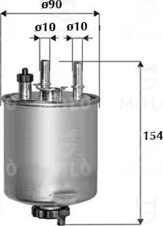 AKRON-MALÒ 1520204 - Паливний фільтр autocars.com.ua