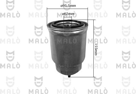 AKRON-MALÒ 1520217 - Паливний фільтр autocars.com.ua