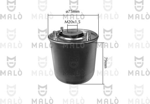 AKRON-MALÒ 1520224 - Паливний фільтр autocars.com.ua