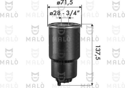 AKRON-MALÒ 1520258 - Паливний фільтр autocars.com.ua