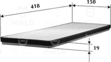 AKRON-MALÒ 1530011 - Фільтр, повітря у внутрішній простір autocars.com.ua