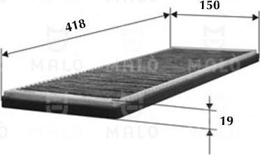 AKRON-MALÒ 1530012 - Фільтр, повітря у внутрішній простір autocars.com.ua