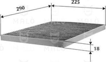 AKRON-MALÒ 1530022 - Фільтр, повітря у внутрішній простір autocars.com.ua