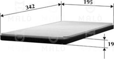 AKRON-MALÒ 1530031 - Фільтр, повітря у внутрішній простір autocars.com.ua