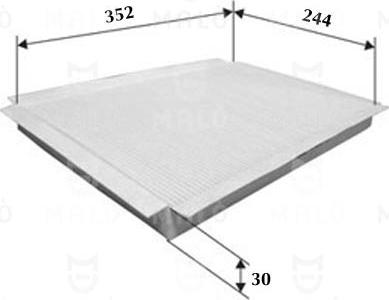 AKRON-MALÒ 1530051 - Фільтр, повітря у внутрішній простір autocars.com.ua