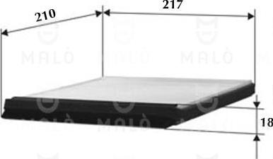 AKRON-MALÒ 1530061 - Фільтр, повітря у внутрішній простір autocars.com.ua