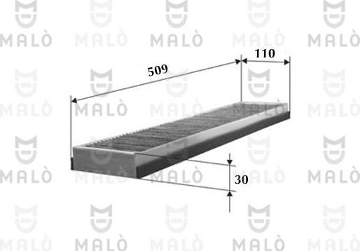 AKRON-MALÒ 1530072 - Фільтр, повітря у внутрішній простір autocars.com.ua