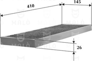 AKRON-MALÒ 1530082 - Фільтр, повітря у внутрішній простір autocars.com.ua