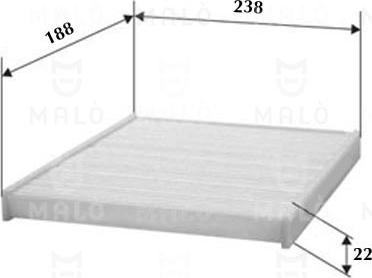 AKRON-MALÒ 1530111 - Фільтр, повітря у внутрішній простір autocars.com.ua