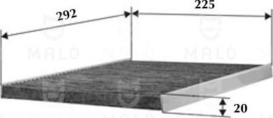 AKRON-MALÒ 1530112 - Фільтр, повітря у внутрішній простір autocars.com.ua