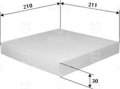 AKRON-MALÒ 1530121 - Фільтр, повітря у внутрішній простір autocars.com.ua