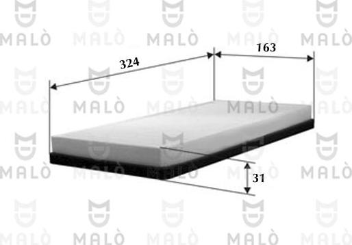 AKRON-MALÒ 1530141 - Фільтр, повітря у внутрішній простір autocars.com.ua