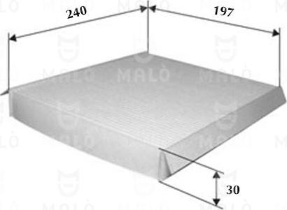 AKRON-MALÒ 1530162 - Фільтр, повітря у внутрішній простір autocars.com.ua