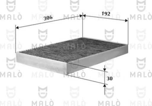 AKRON-MALÒ 1530222 - Фільтр, повітря у внутрішній простір autocars.com.ua