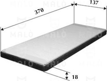 AKRON-MALÒ 1530231 - Фільтр, повітря у внутрішній простір autocars.com.ua