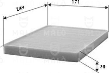 AKRON-MALÒ 1530261 - Фільтр, повітря у внутрішній простір autocars.com.ua