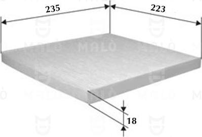 AKRON-MALÒ 1530341 - Фільтр, повітря у внутрішній простір autocars.com.ua