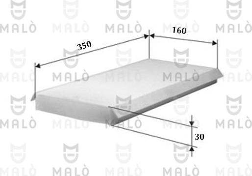 AKRON-MALÒ 1530371 - Фільтр, повітря у внутрішній простір autocars.com.ua