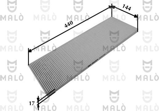 AKRON-MALÒ 1530391 - Фільтр, повітря у внутрішній простір autocars.com.ua