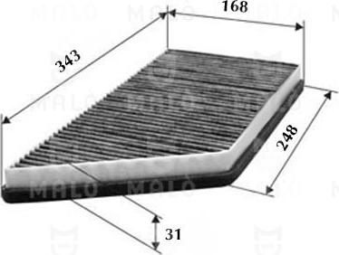 AKRON-MALÒ 1530432 - Фільтр, повітря у внутрішній простір autocars.com.ua