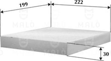 AKRON-MALÒ 1530511 - Фільтр, повітря у внутрішній простір autocars.com.ua