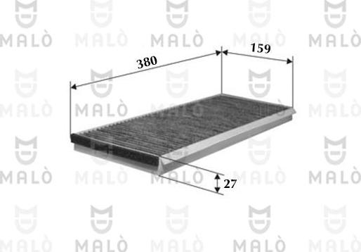 AKRON-MALÒ 1530522 - Фільтр, повітря у внутрішній простір autocars.com.ua