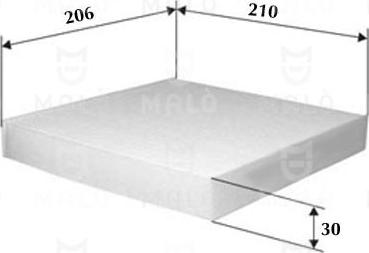 AKRON-MALÒ 1530531 - Фільтр, повітря у внутрішній простір autocars.com.ua