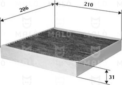 AKRON-MALÒ 1530532 - Фільтр, повітря у внутрішній простір autocars.com.ua