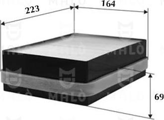 AKRON-MALÒ 1530571 - Фільтр, повітря у внутрішній простір autocars.com.ua