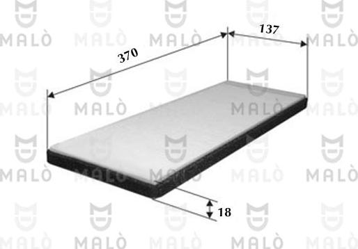 AKRON-MALÒ 1530601 - Фільтр, повітря у внутрішній простір autocars.com.ua