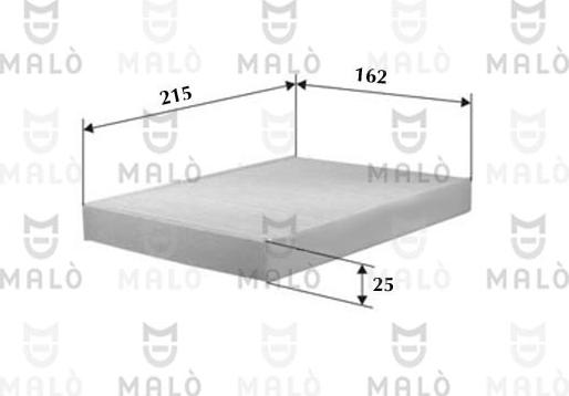 AKRON-MALÒ 1530611 - Фільтр, повітря у внутрішній простір autocars.com.ua