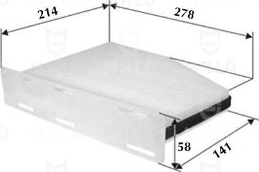 AKRON-MALÒ 1530701 - Фільтр, повітря у внутрішній простір autocars.com.ua