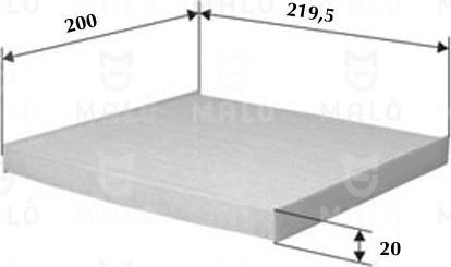 AKRON-MALÒ 1530791 - Фільтр, повітря у внутрішній простір autocars.com.ua