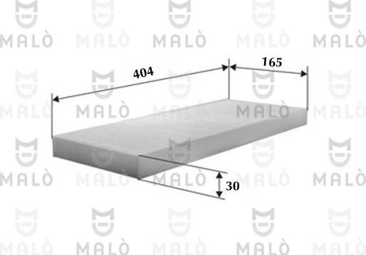 AKRON-MALÒ 1530821 - Фільтр, повітря у внутрішній простір autocars.com.ua