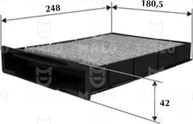 AKRON-MALÒ 1530832 - Фільтр, повітря у внутрішній простір autocars.com.ua