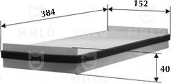 AKRON-MALÒ 1530841 - Фільтр, повітря у внутрішній простір autocars.com.ua