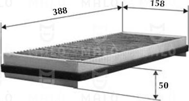 AKRON-MALÒ 1530842 - Фільтр, повітря у внутрішній простір autocars.com.ua