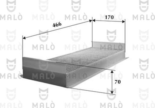 AKRON-MALÒ 1530852 - Фільтр, повітря у внутрішній простір autocars.com.ua